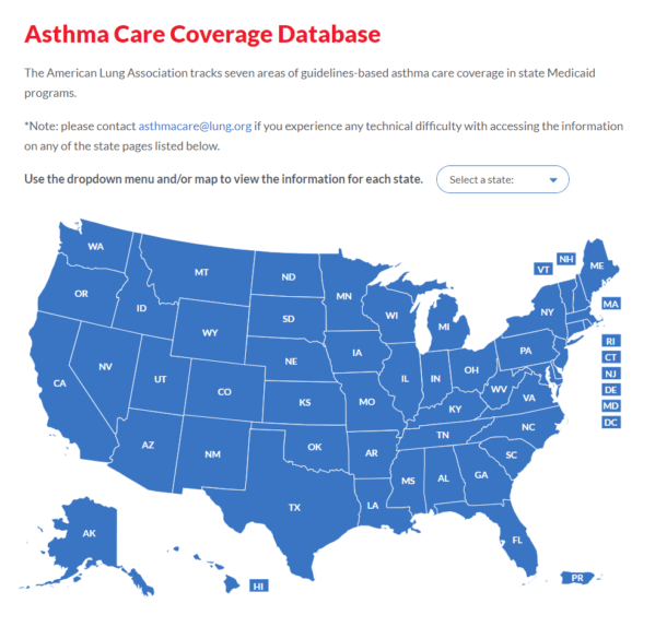 Asthma Care Coverage Database Implementing CDC’s 618 Initiative A