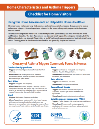 Asthma Home Environment Checklist - Implementing CDC’s 6|18 Initiative ...